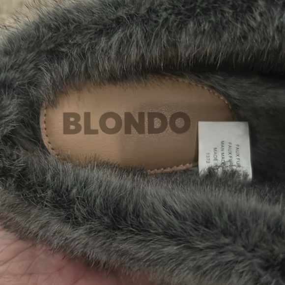 Blondo Waterproof Fur-Lined Slip-On Shoes Black Winter Comfort 9.5 - Picture 10 of 12